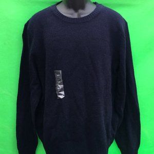 NWT IZOD youth junior men's navy color 75% wool blend sweater junior's size--XXL